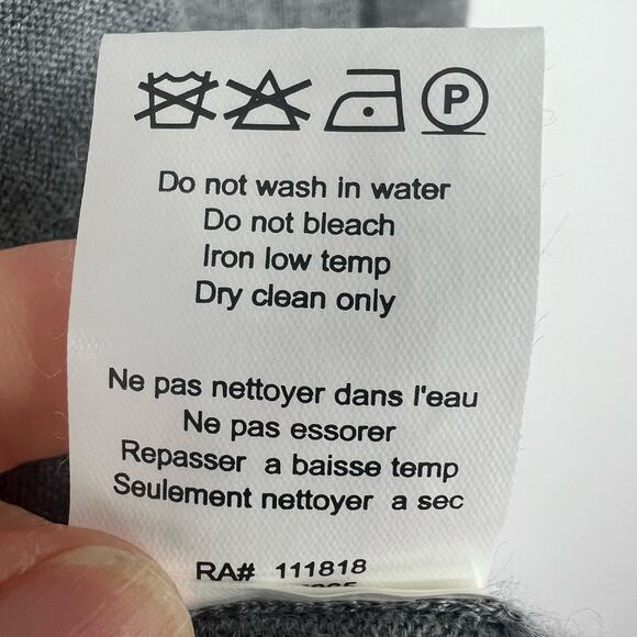 Michael Kors Italian Cashmer Silk Cardigan Sweater Women's M Gray - Picture 5 of 7